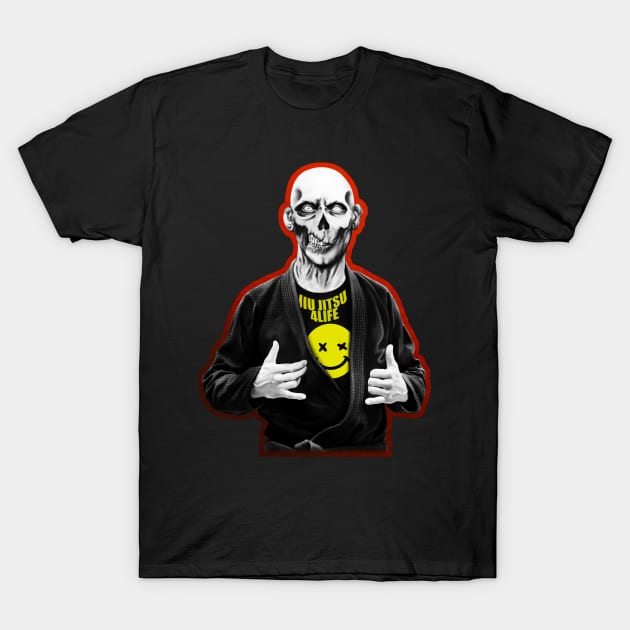 Zombie Jiu Jitsu 4 Life T-Shirt by undersideland